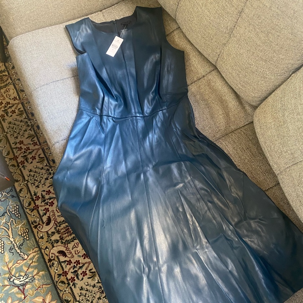 Ann Taylor faux leather dress